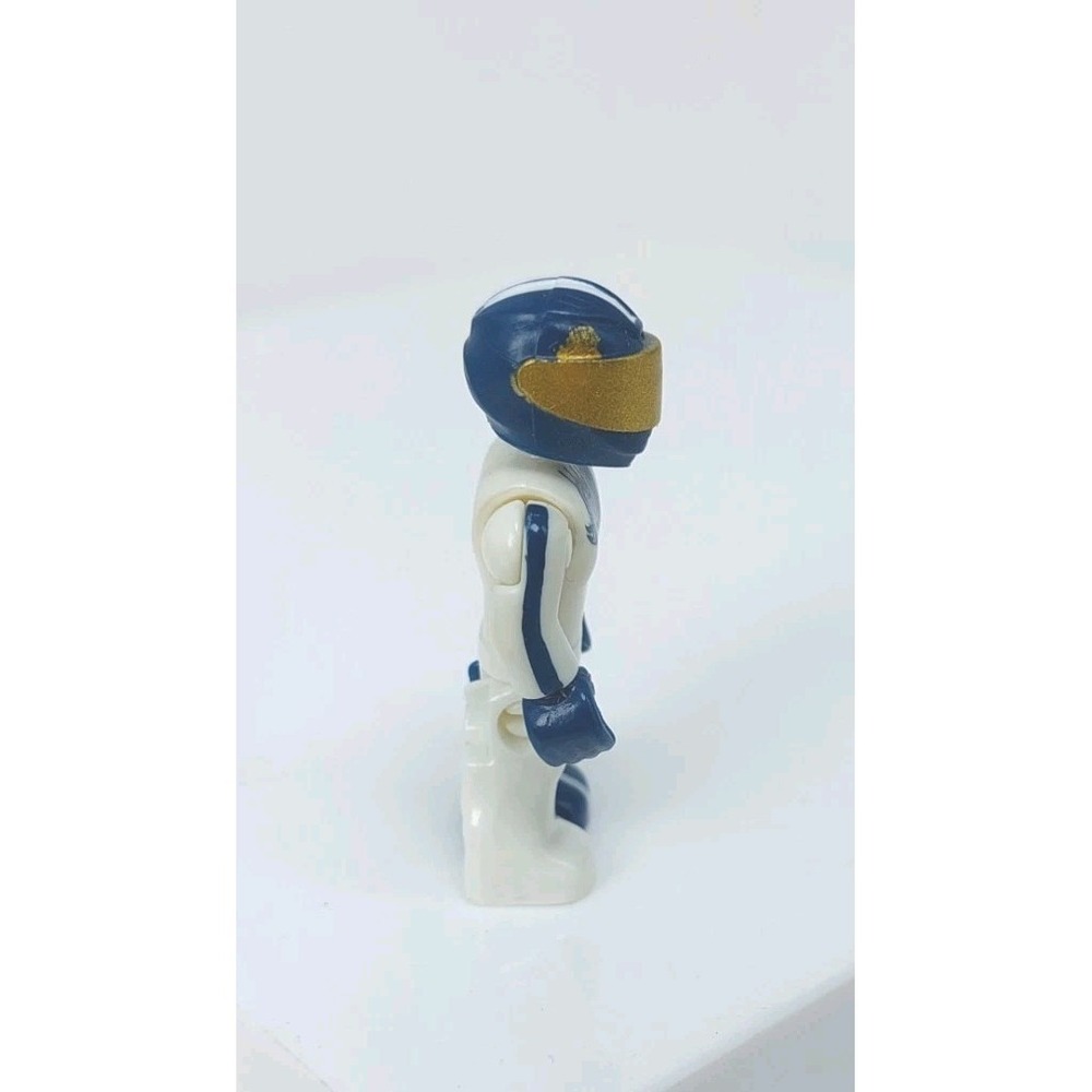 Mega Construx Team Hot Wheels Driver Blue White Gold Face Shield - Picture 2 of 4